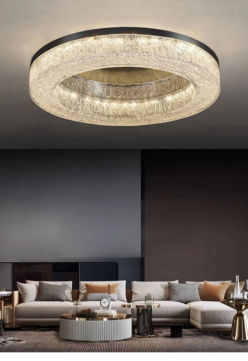 Modern Led  Hanging Crystal Chandelier Hotel Restaurant K9  Lamp Living Room  Home Lighting Home Appliance  Decoration Lampshade