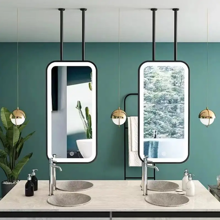 Custom-Rectangular LED pendant LED light celling mounted bathroom mirror