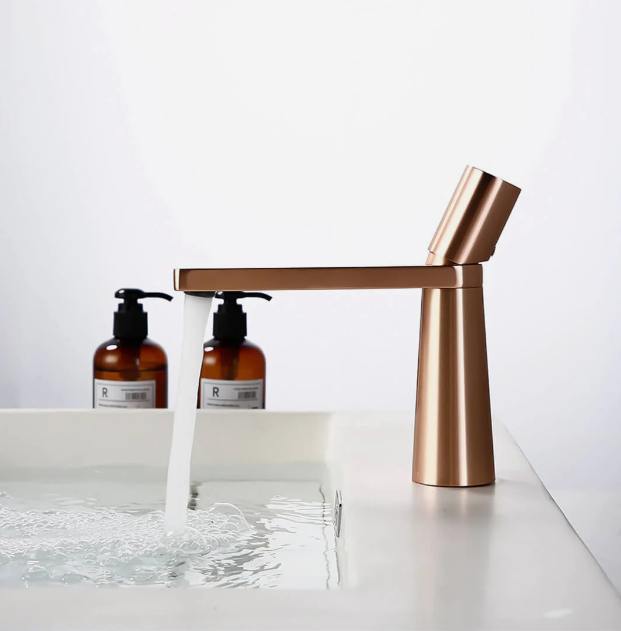 BOSA-Brushed rose gold -brushed gold-Matte Black-White Single Hole Bathroom Faucet