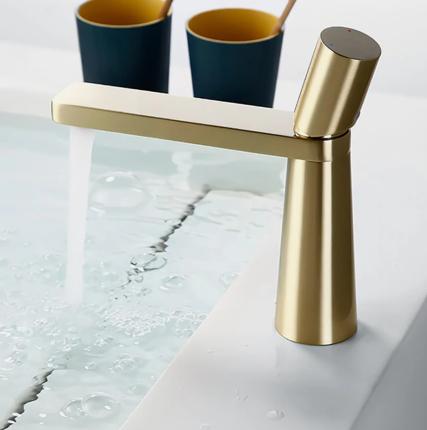 BOSA-Brushed rose gold -brushed gold-Matte Black-White Single Hole Bathroom Faucet