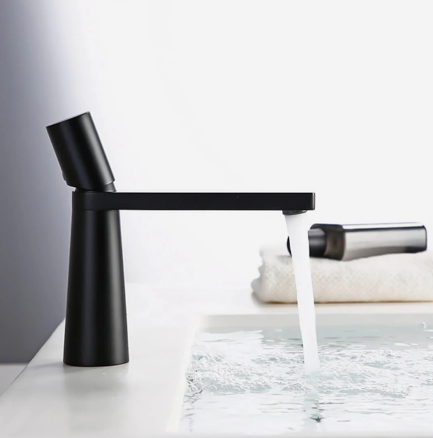 BOSA-Brushed rose gold -brushed gold-Matte Black-White Single Hole Bathroom Faucet