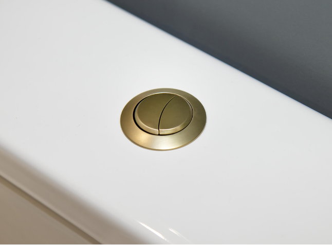 Brushed gold dual toilet flush buttom for toilet 930