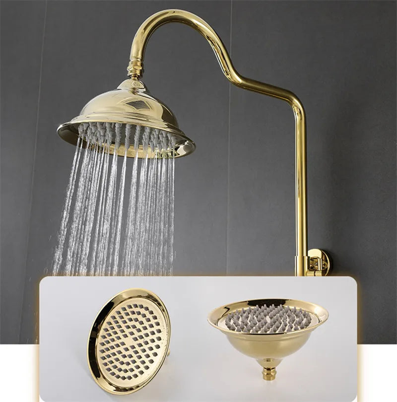 Elisabeth-Perrin Gold Exposed Victorian Shower System