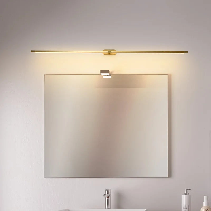 Black/Gold/White Modern LED Mirror light bathroom light washroom Front mirror lamp fixtures miroir mural 110V-220V wall light