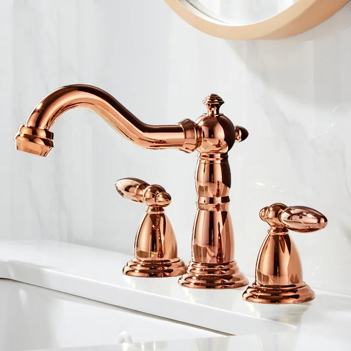 Victorian antique 8" inch widespread bathroom faucet