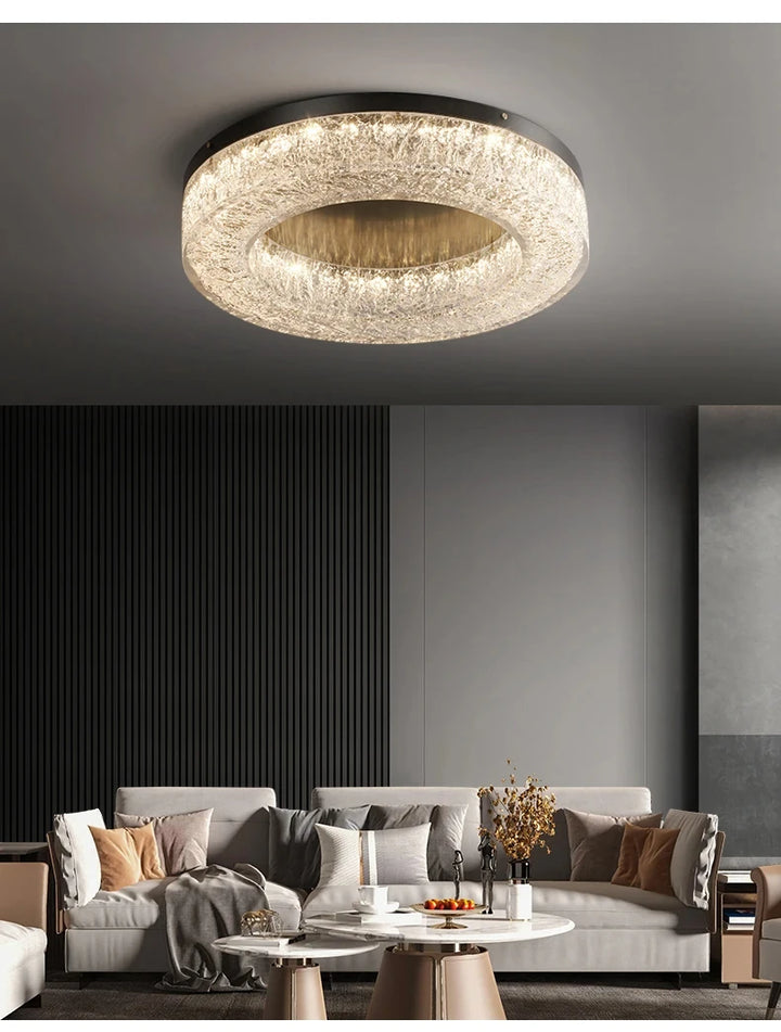 Modern Led  Hanging Crystal Chandelier Hotel Restaurant K9  Lamp Living Room  Home Lighting Home Appliance  Decoration Lampshade