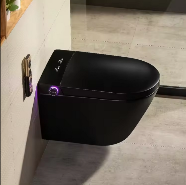 Black Matte Smart Wall Mounted Washlet Bidet Luxury Model T32