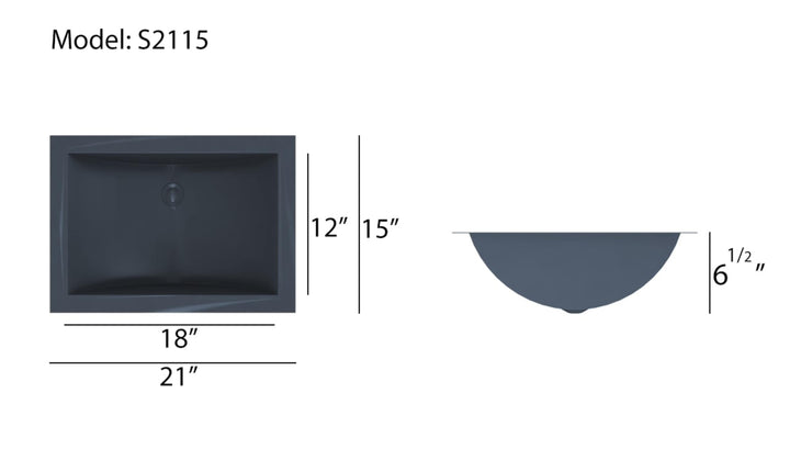 Commercial grade 16 gauge-Brushed Gold -Matte Black  Rectangular Stainless Steel Undermount Bathroom sink