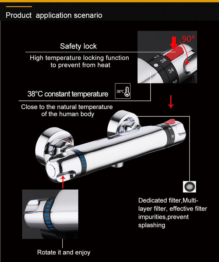 Thermostatic Wall Mount Bidet With With Hand Sprayer Kit