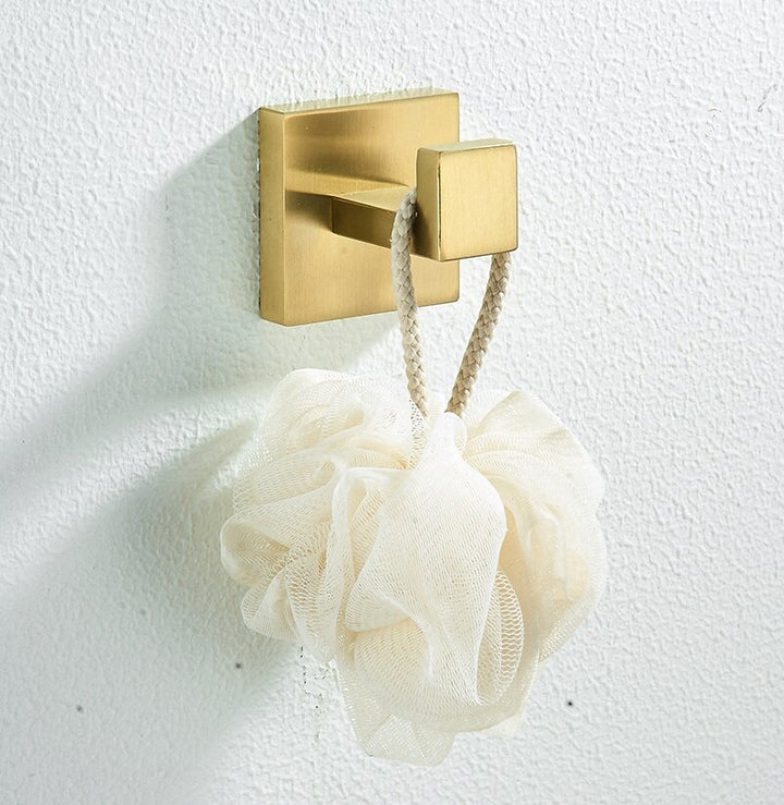 Brushed gold bathroom accessories