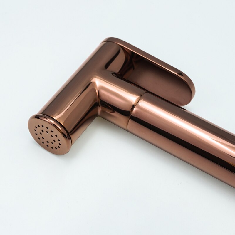 Rose gold polished bidet spray gun