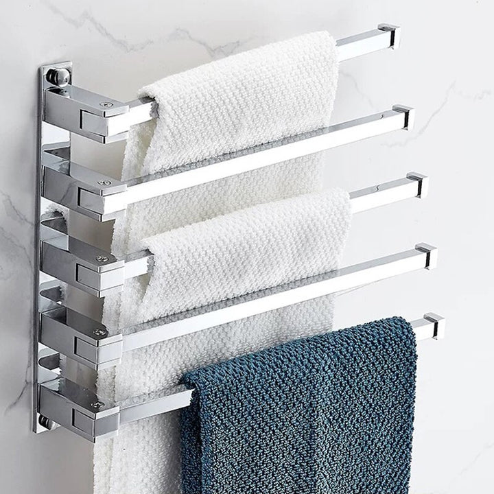 Chrome square bathroom accessories