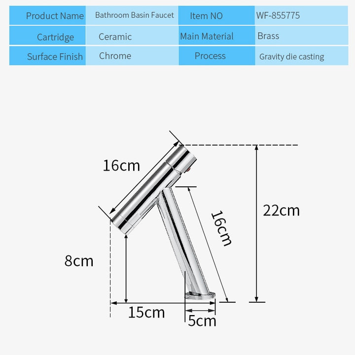 New Modern Single Hole Bathroom Faucet