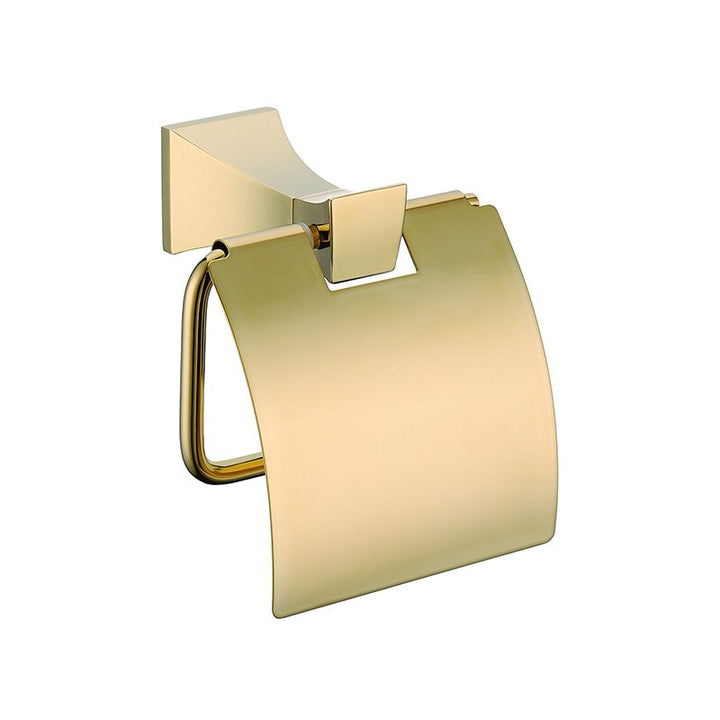 Gold polished square bathroom accessories