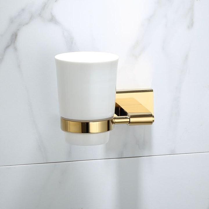 Gold polish brass bathroom accessories