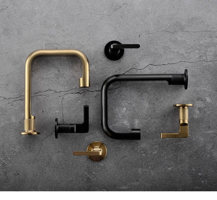 Milano-Brushed gold Bathroom Faucet