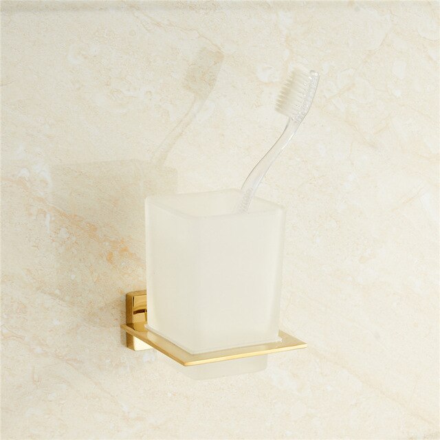 Gold polish PVD Platted Bathroom Accessories