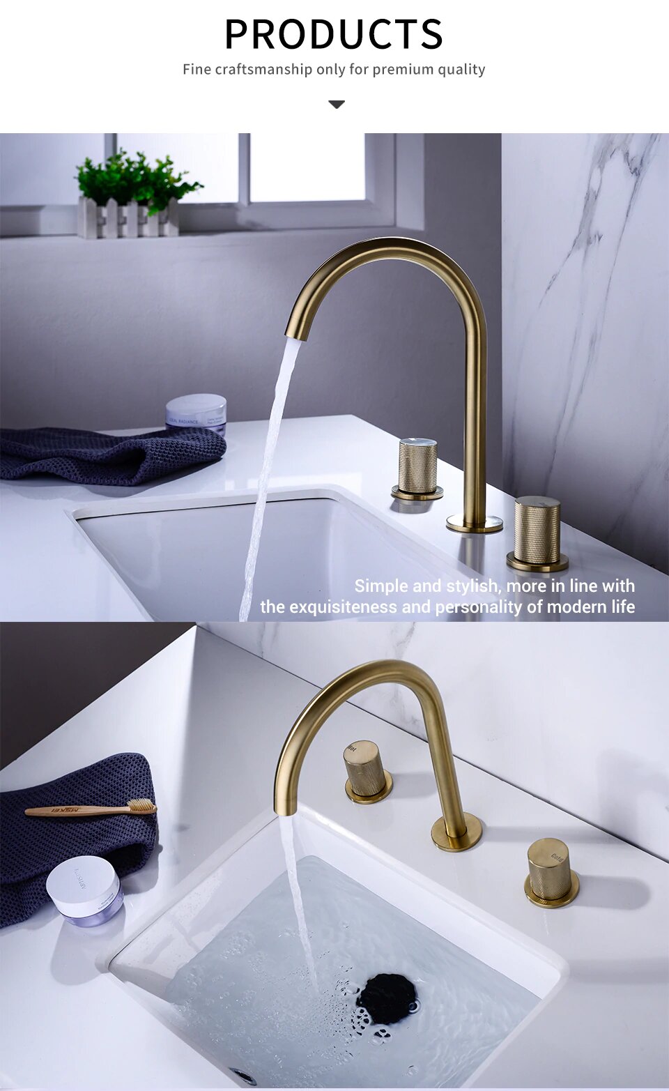 Lisboa- 8" Inch Wide Spread Faucet