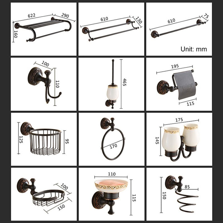 Oil rubbed bronze bathroom accessories