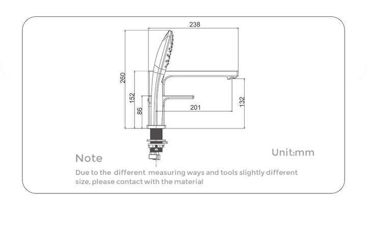 White deckmount bathtub filler faucet kit