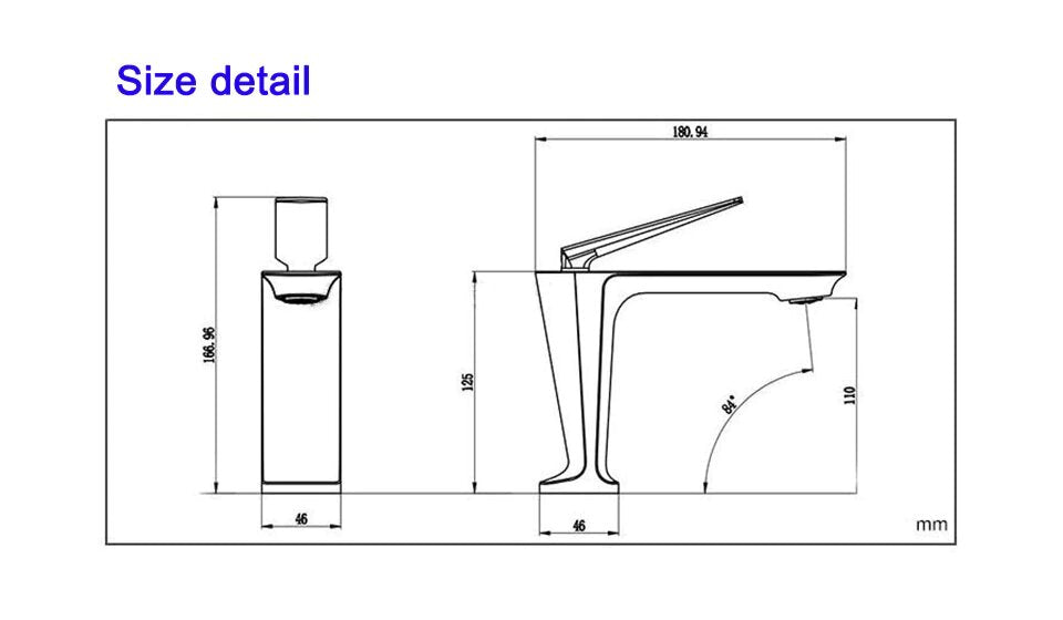 SIG-Nordic design single hole bathroom faucet model # SANI-M573