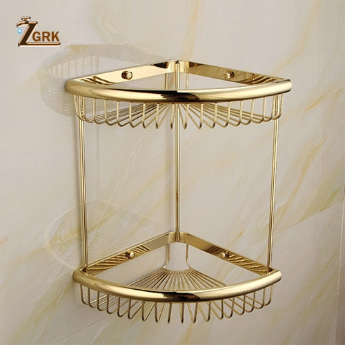 Gold polished brass Victoria bathroom accessories