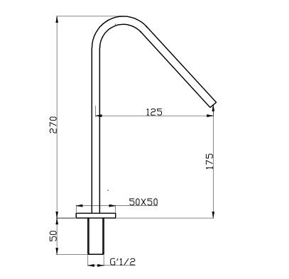 Chrome Twisted Single Hole Bathroom Faucet