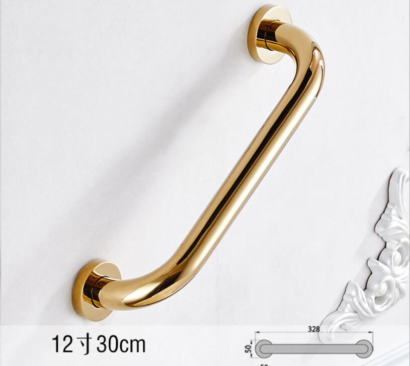 Gold polished brass grab safety bar