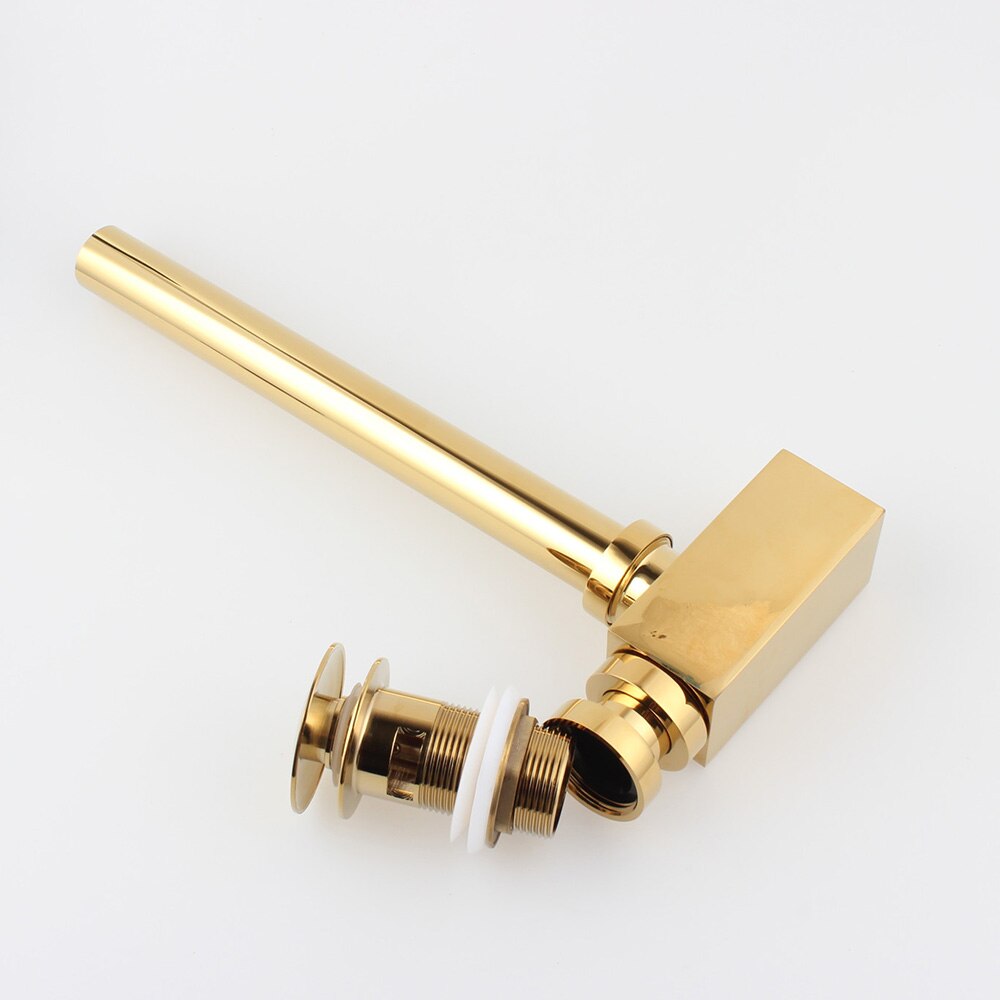 Gold Polished Square P Trap