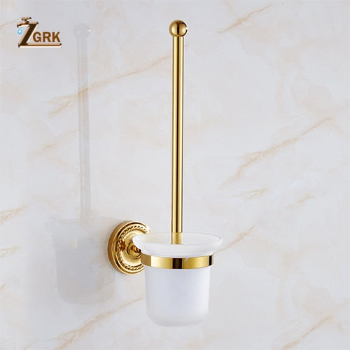 Gold polished brass Victoria bathroom accessories