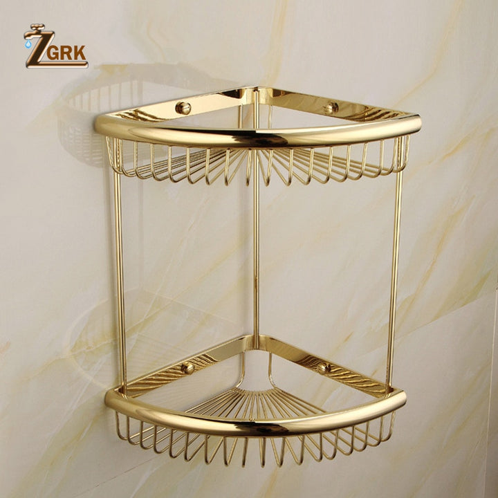 Gold polished brass Victoria bathroom accessories