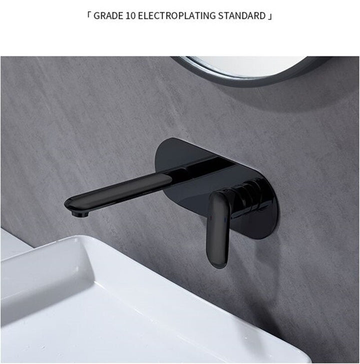 Rose Gold-Brushed Gold-Gold- Grey Gun Wallmounted Single Lever Bathroom Faucet