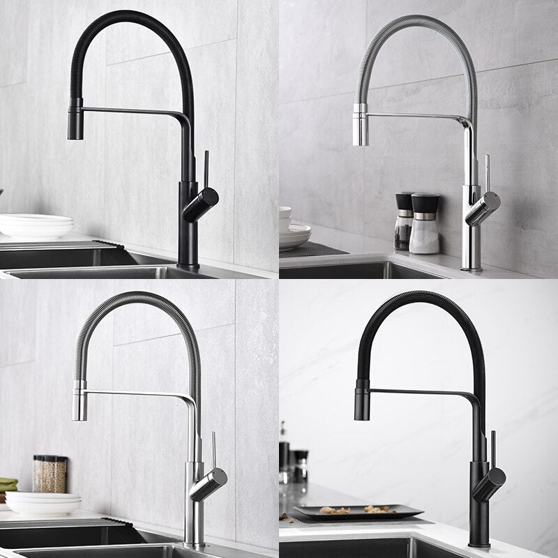 Colours Nordic Design Modern Industrial Kitchen Faucet Pull Out Dual Spray