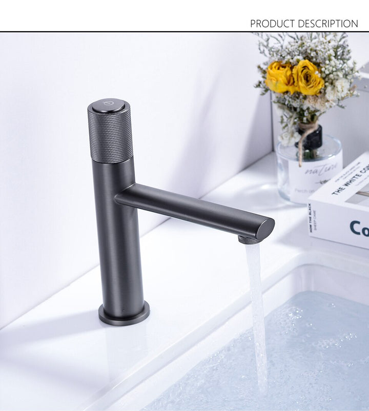 Gun Metal-Brushed gold-Black -Single Hole Lavatory Faucet