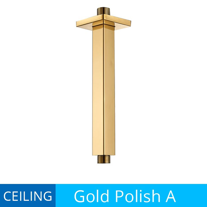 Ceiling and wall mounted shower arm