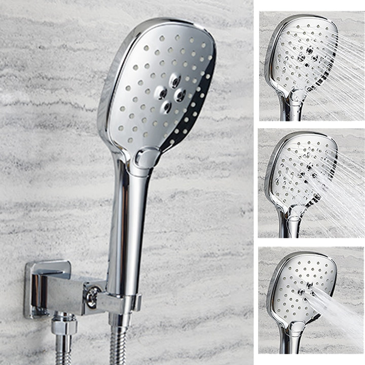 Chrome round hand shower sprays