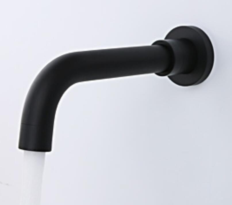 Black-Brushed Gold-Chrome-Grey Gun Round Tub Spout