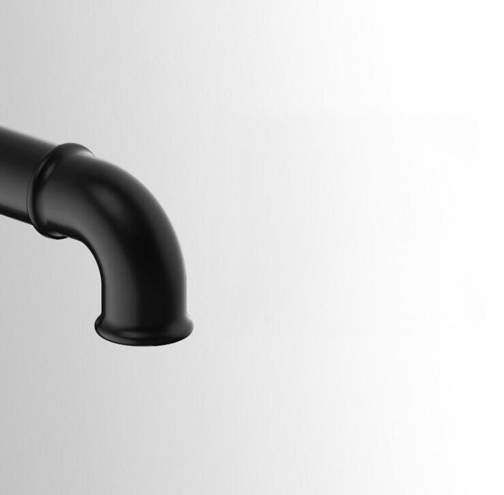 Black matte Victorian Industrial Bathtub Deck Mount Tub Filler faucet