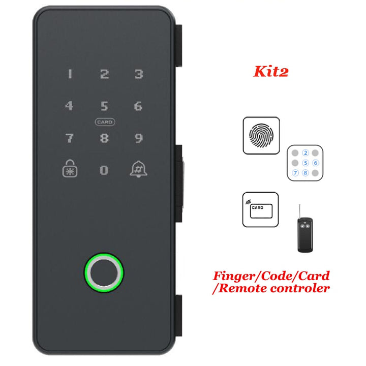 Intelligent Bluetooth Biometric Fingerprint Glass Door Lock