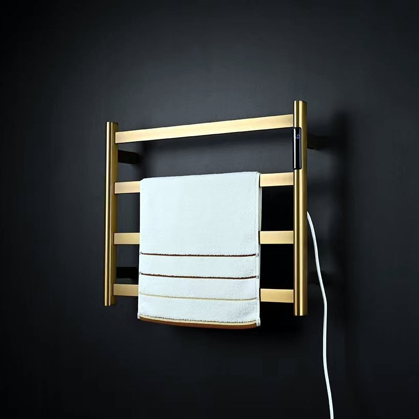 Brushed Gold - Chrome- Grey Gun Electric Towel warmer