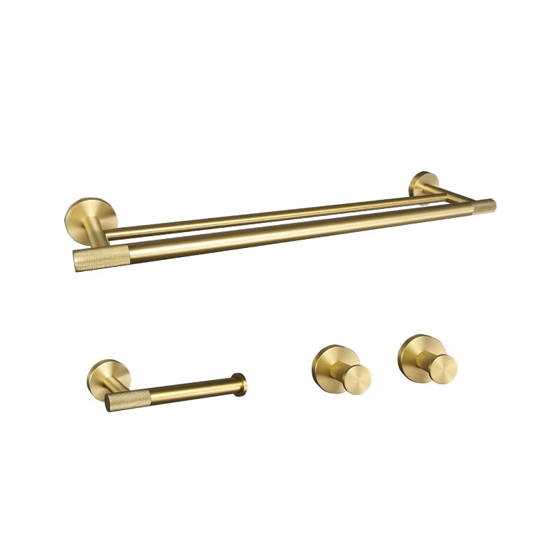 Cara-Nordic design brushed gold bathroom accessories