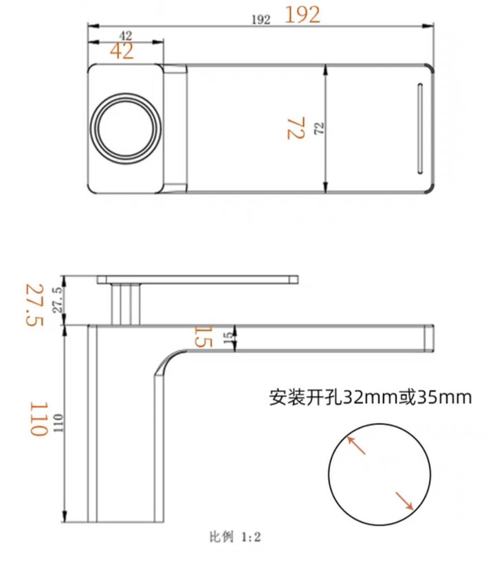 Nordic Design- single hole bathroom faucet