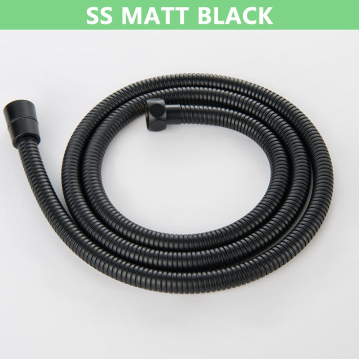 Matt Black/Chrome/BrushedGold/GoldPolished/Rose Gold/Metal Grey 1.5M -60 Inches Metal Steel Shower Hose 1/2 G