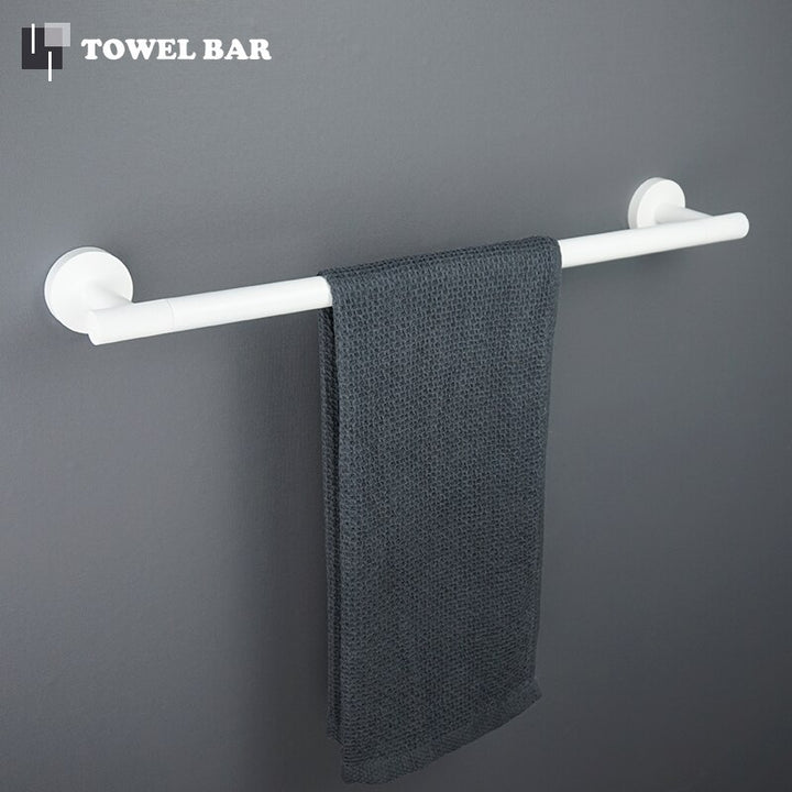 White matted bathroom accessories