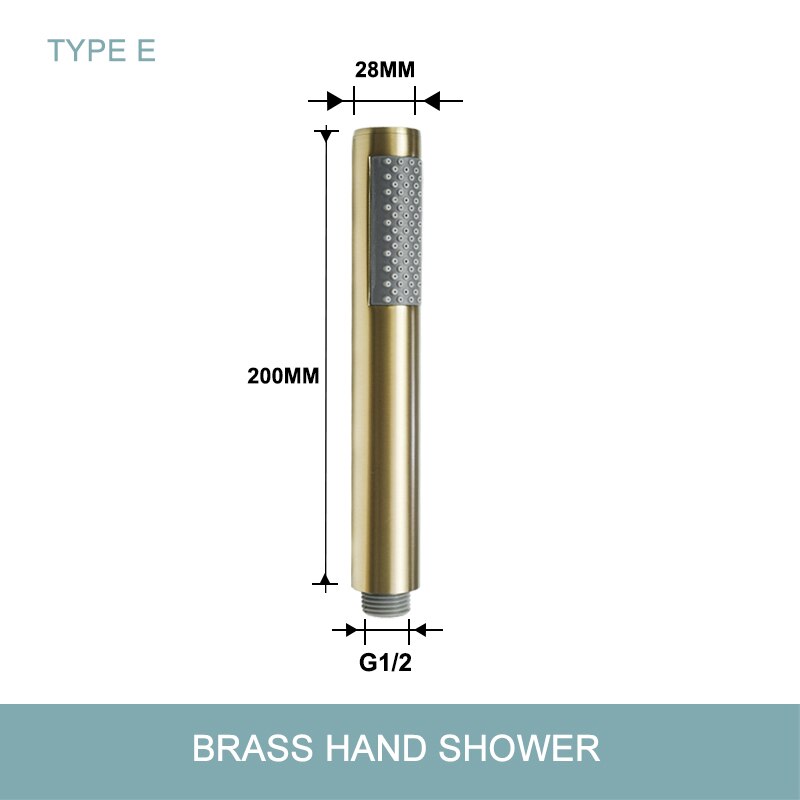 Brushed gold hand spray handle