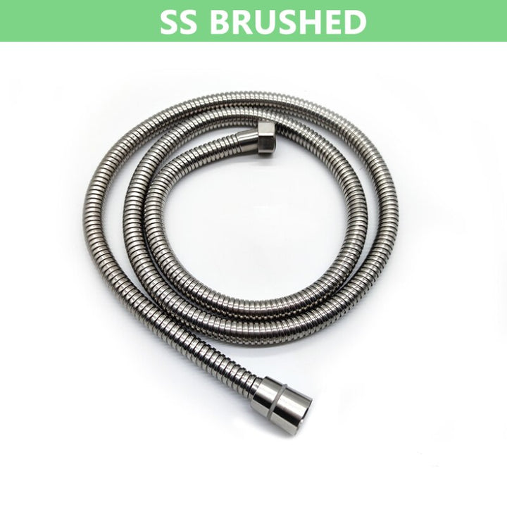 Matt Black/Chrome/BrushedGold/GoldPolished/Rose Gold/Metal Grey 1.5M -60 Inches Metal Steel Shower Hose 1/2 G