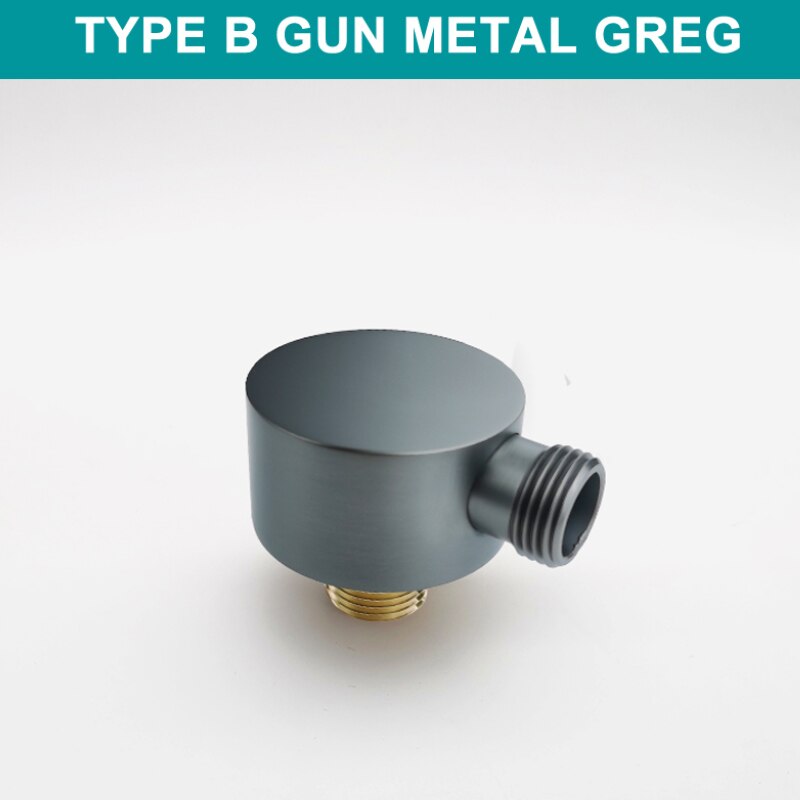 Black-Brushed Gold-Chrome-Grey Gun Square-Round Wall Union Angle Water Supply Valve