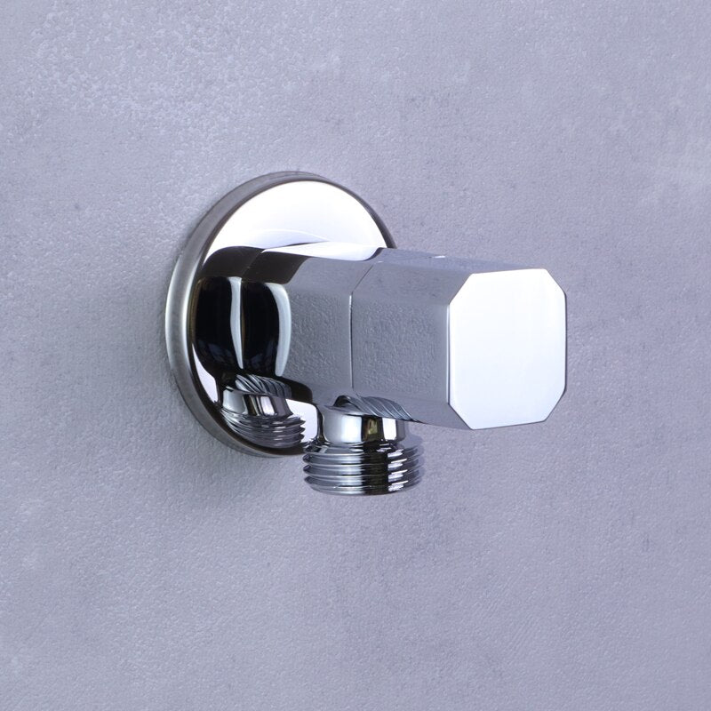 Wall Mounted Angle Water Supply Valve G 1/2 Black-Gold-Rose Gold-Brushed Gold-Grey Gun-White