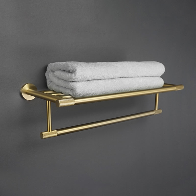 Cara-Nordic design brushed gold bathroom accessories