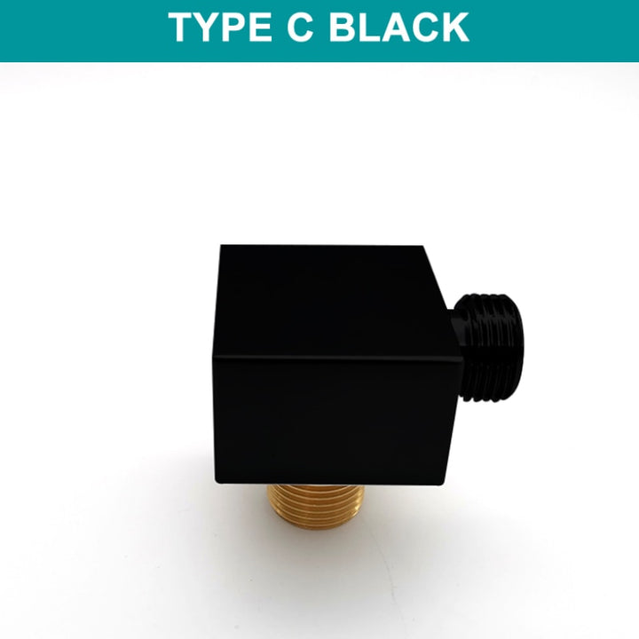 Black-Brushed Gold-Chrome-Grey Gun Square-Round Wall Union Angle Water Supply Valve